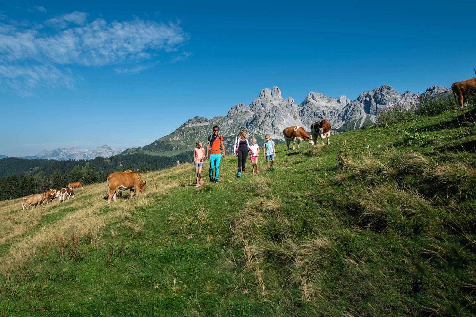 Wanderurlaub mit Familie © Filzmoos Tourismus